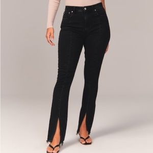 Abercrombie & Fitch Curve Love High Rise Skinny Jean - Black